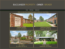 Tablet Screenshot of buccaneerproperty.com